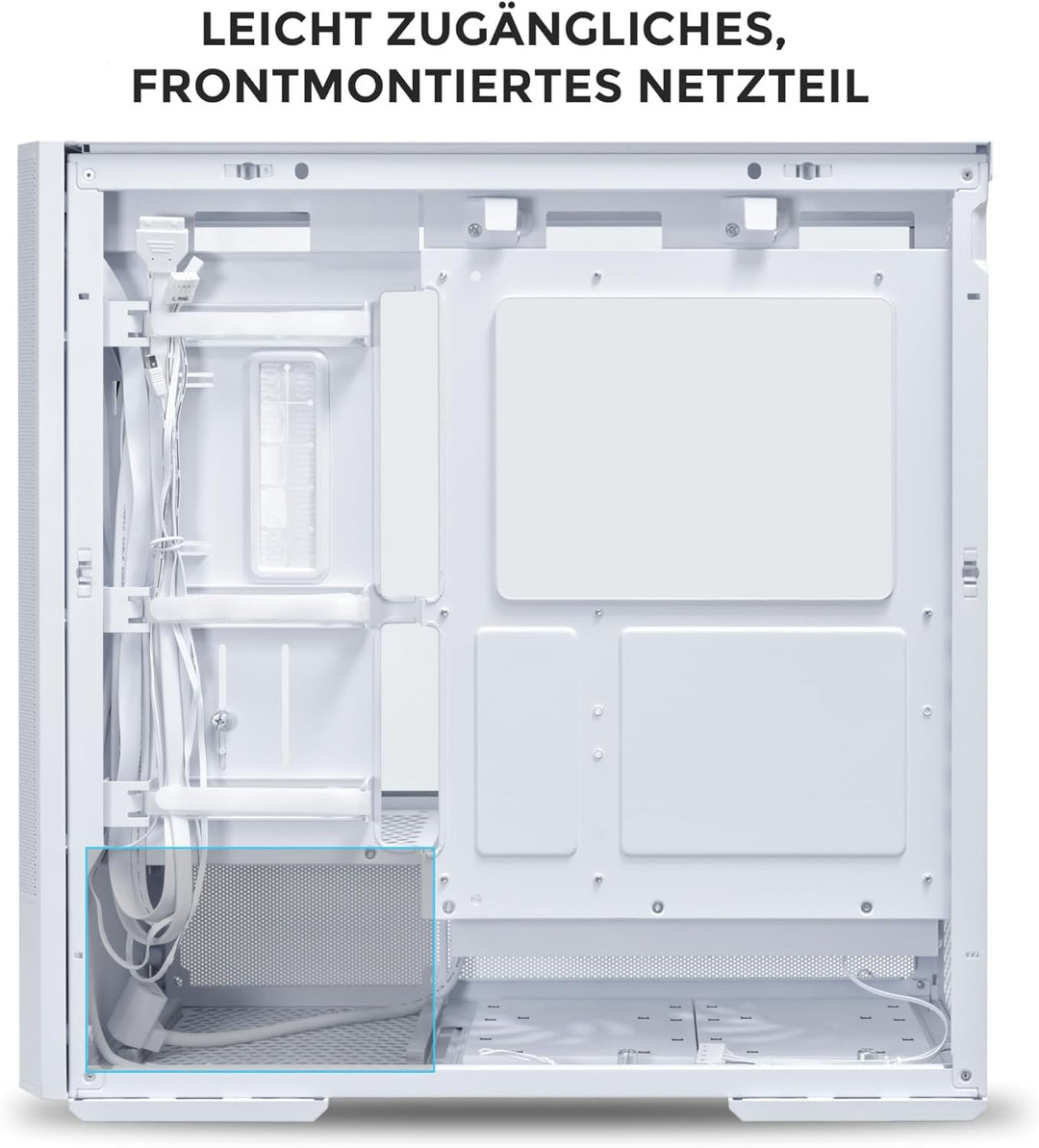 Lian Li LANCOOL 207 Gaming PC Gehäuse ATX Weiss - Midi Tower PC Gehäuse mit RGB-Beleuchtung, Grafikk