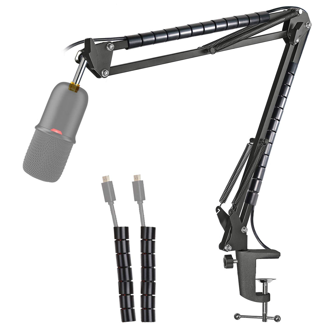 HyperX SoloCast Mikrofon Arm - Mikrofon Halter mit Kabelbinder Montage für HyperX SoloCast Kondensat