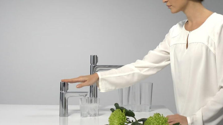 hansgrohe Wasserhahn Talis Select E (Armatur mit Auslauf Höhe 240 mm, ohne Ablaufgarnitur) Chrom Aus