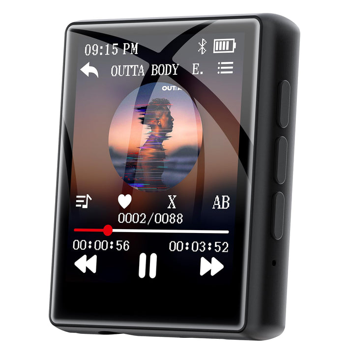 64GB MP3 Player mit Bluetooth 5.3, 1,8 Zoll Touchscreen MP3 Player mit Lautsprecher, HiFi Sound, UKW