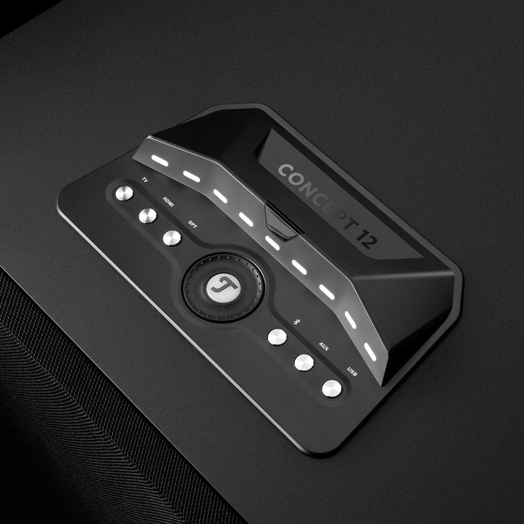 Teufel Concept 12 Subwoofer 5.1-Mehrkanal-Subwoofer mit 300-mm-Tieftöner für extrem tiefen Kickbass