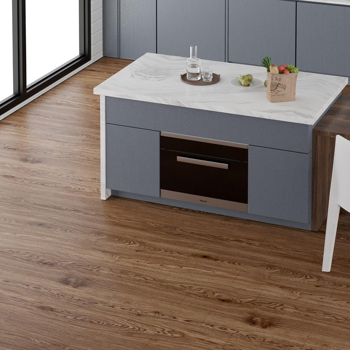 Oxdigi PVC Bodenbelag Selbstklebende 3 m², Holzoptik Vinylboden Bodenfliesen für Eingangstür, Wohnzi