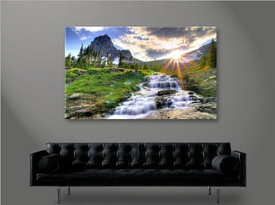 islandburner Bild Bilder auf Leinwand Natur 1p Landschaft XXL Poster Leinwandbild Wandbild Dekoartik