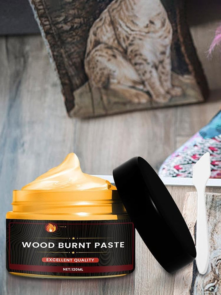 Wood Burning Gel | Easy to Apply Burn Paste for Wood Craft Combustion Gel | Multifunctional Pyrograp