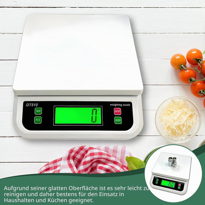 Waage Küchenwaage: 30kg/1g Küchenwaage digital, Food Scale mit LCD-Display Digitalwaage mit 6 Einhei