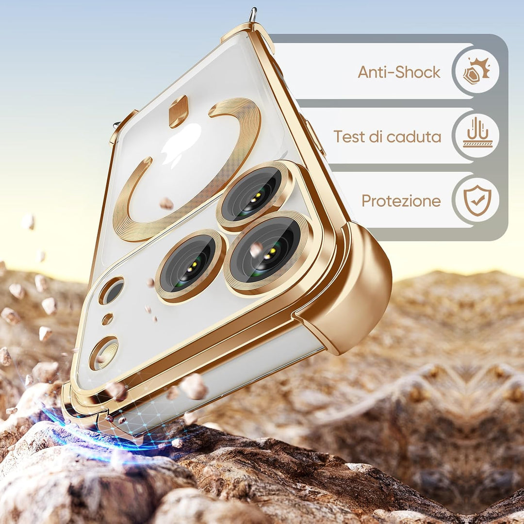 GOODVISH Handykette für iPhone 17 Pro Hülle mit Band, mit 2 Stück Schutzfolie und Kamera Schutz, Nec