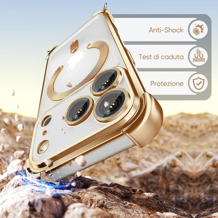GOODVISH Handykette für iPhone 17 Pro Hülle mit Band, mit 2 Stück Schutzfolie und Kamera Schutz, Nec