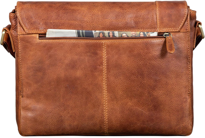 STILORD 'Davis' Messenger Bag Leder 13 Zoll Laptop Tasche Vintage Umhängetasche Schultertasche für U