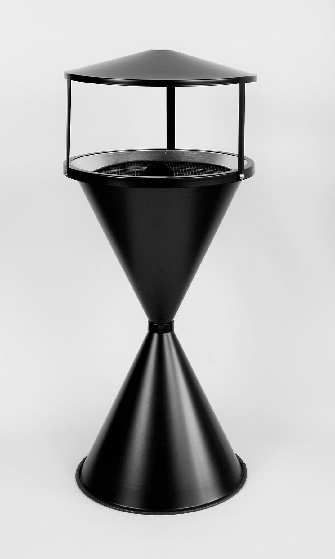 Standaschenbecher Diabola mit Dach 71x40 cm, schwarz, Marke: Szagato, Made in Germany (Ascher, Stand