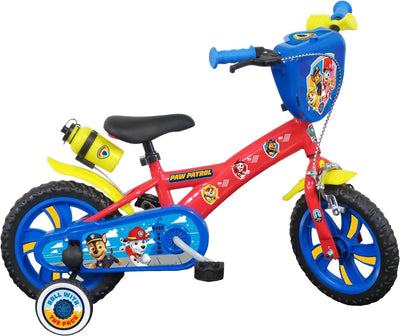 Vélo ATLAS Jungen 12 Zoll Paw Patrol Fahrrad mit 1 Bremse, rot, 12''