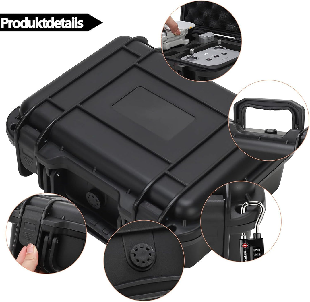 Tragbarer Wasserdichter Drohnenkoffer für DJI Mini 4K/Mini 2 SE & Zubehör