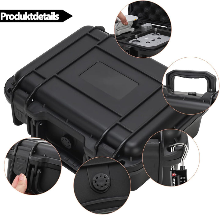Tragbarer Wasserdichter Drohnenkoffer für DJI Mini 4K/Mini 2 SE & Zubehör