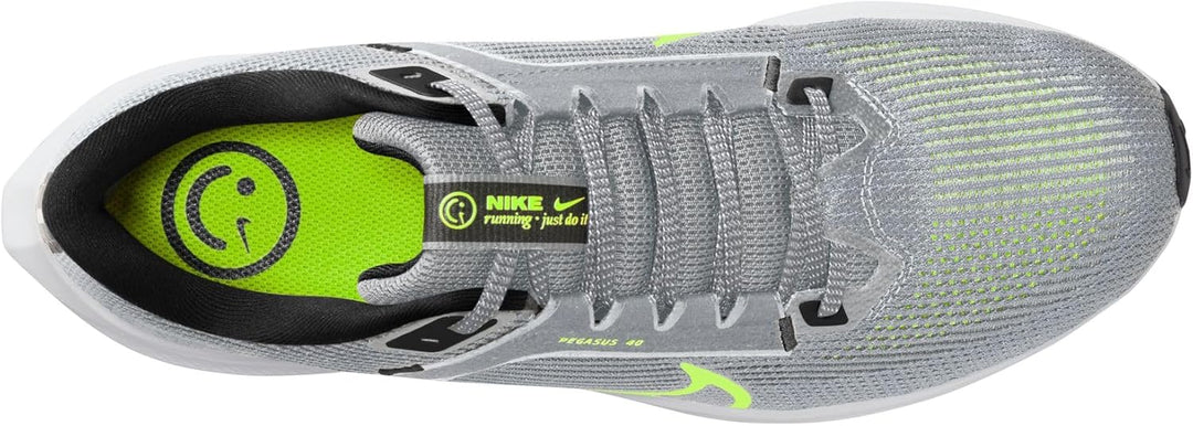 Nike Herren Air Zoom Pegasus 40 Sneaker 42.5 EU Wolfgrau Schwarz Weiss, 42.5 EU Wolfgrau Schwarz Wei