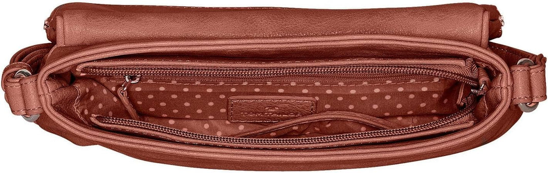TOM TAILOR bags Lari Damen Umhängetasche Crossbody Bag 26,5 x 5 x 21 Cognac, 26,5 x 5 x 21 Cognac