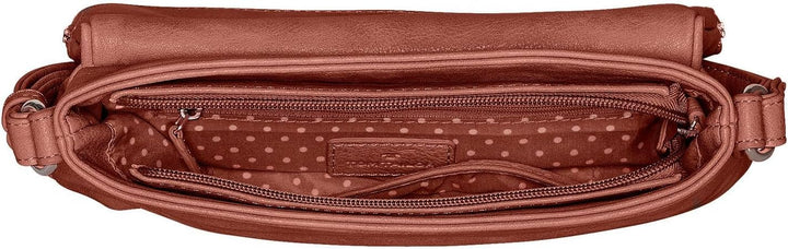 TOM TAILOR bags Lari Damen Umhängetasche Crossbody Bag 26,5 x 5 x 21 Cognac, 26,5 x 5 x 21 Cognac