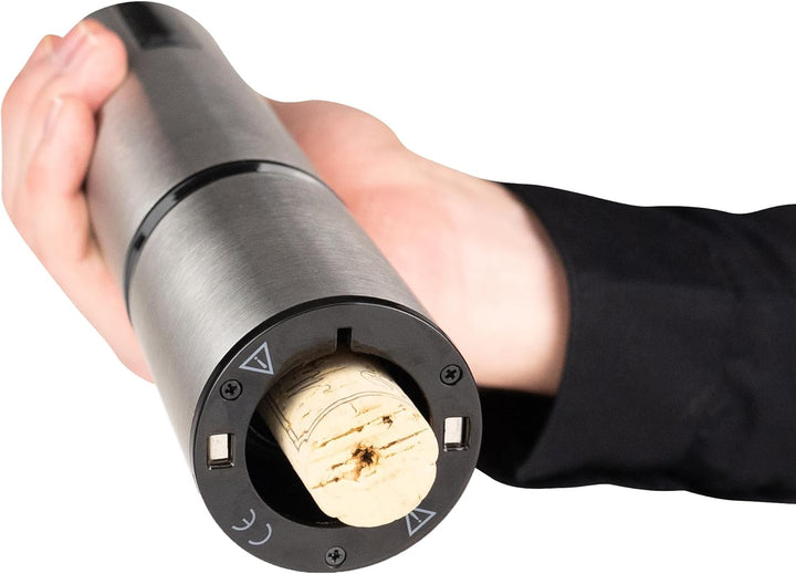 PEUGEOT - Elis Touch - Elektrischer, wiederaufladbarer Korkenzieher aus Edelstahl und ABS + Ladestat