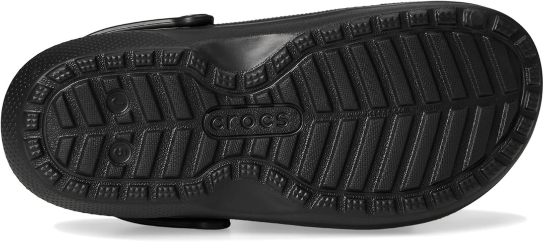 Crocs Classic Clog - Seasonal Graphic (Little Kid/Big Kid) 28 EU Buffalo Plaid Black Varsity Red 1,