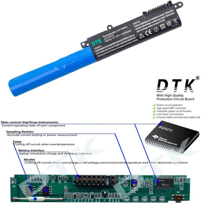 DTK Laptop Akku für Asus A31N1519 R540L X540 X540LA X540LJ X540S X540SA X540SC X540YA F540 F540L F54