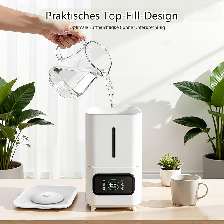 Pflanzen Luftbefeuchter 6L,Smart Luftbefeuchter Grow Box,mit einstellbarer Luftfeuchtigkeit, Timer-F