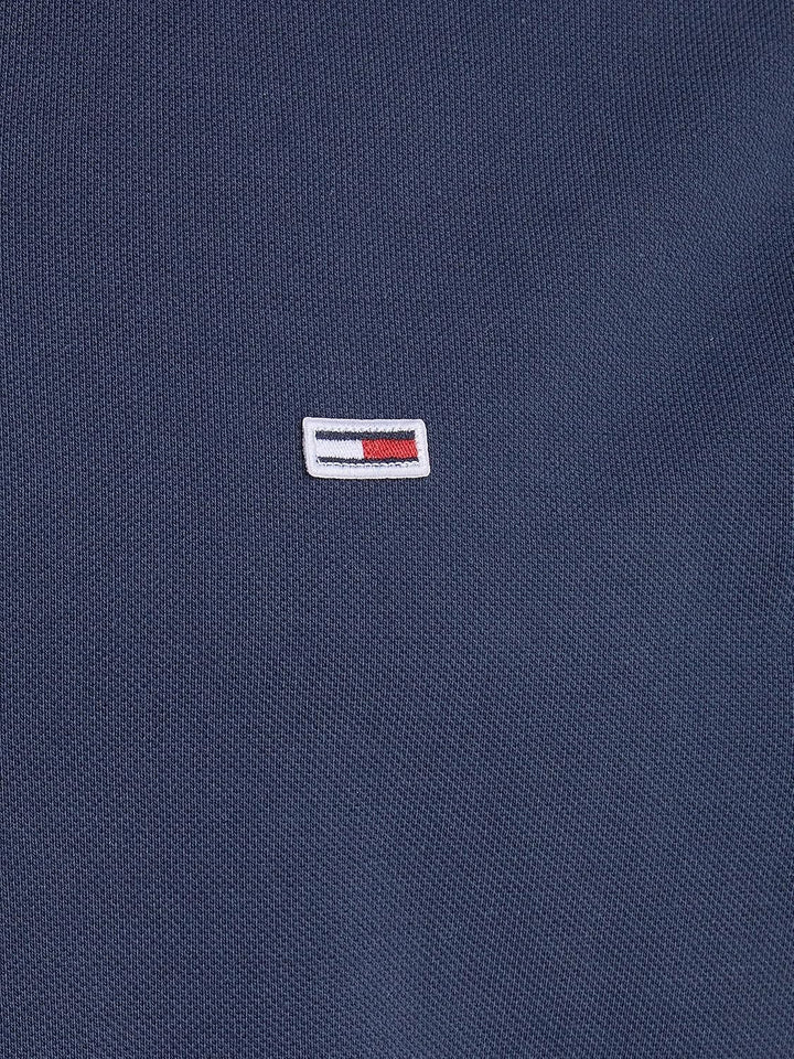 Tommy Jeans Herren TJM Reg Flag Neck Polo Kurzarm Poloshirts, Blau