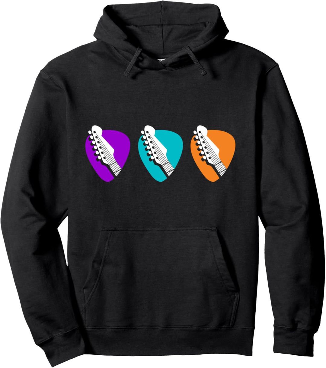 Lustige Gitarre Farbauswahl Vintage-Musik-Geschenk Pullover Hoodie