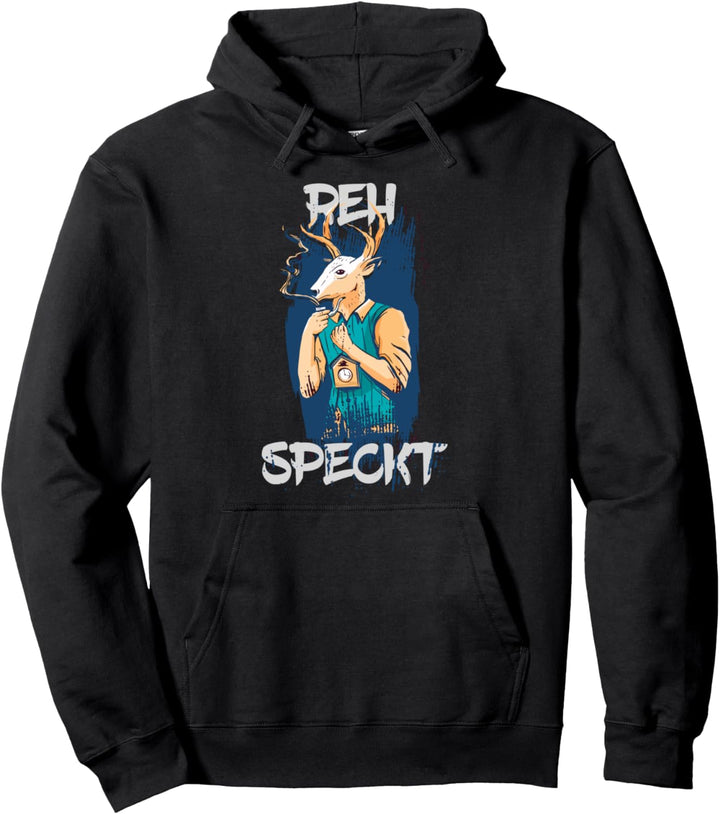 Reh speckt lustiges Jagd Wortspiel für Förster und Jäger Pullover Hoodie