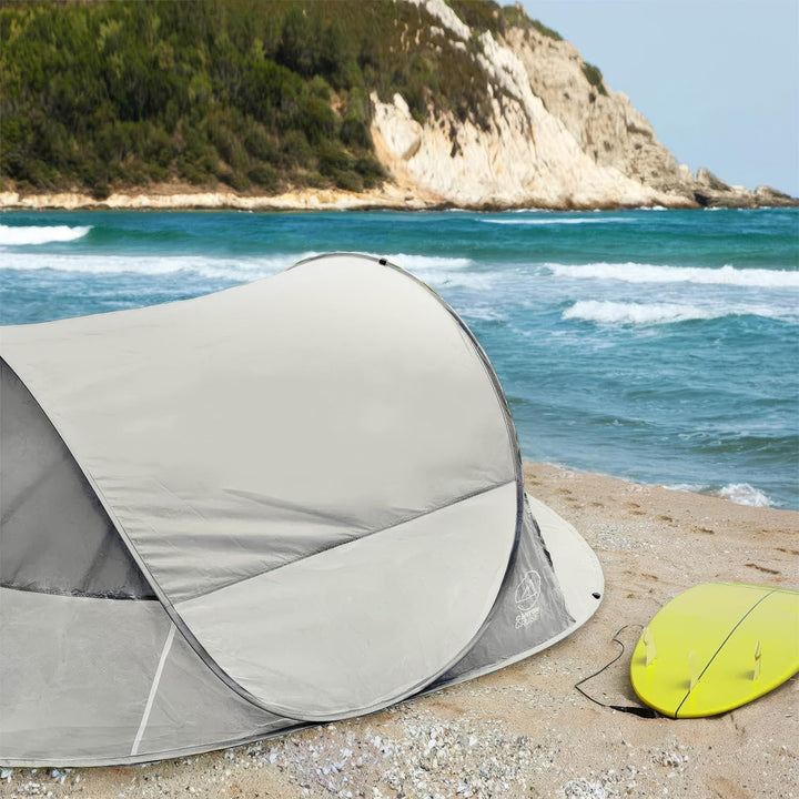 Strandmuschel Pop Up Strand-Zelt Windschutz am Strand Wurfzelt Blitzschnell Selbstaufbauendes Sonnen