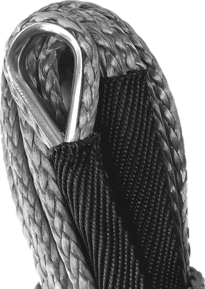Synthetische Seilwinde Line Kabel 1/4 x 48 '(5 mmx15 m) 7700lbs Seilwinde ATV UTV Quad Dyneema SK78