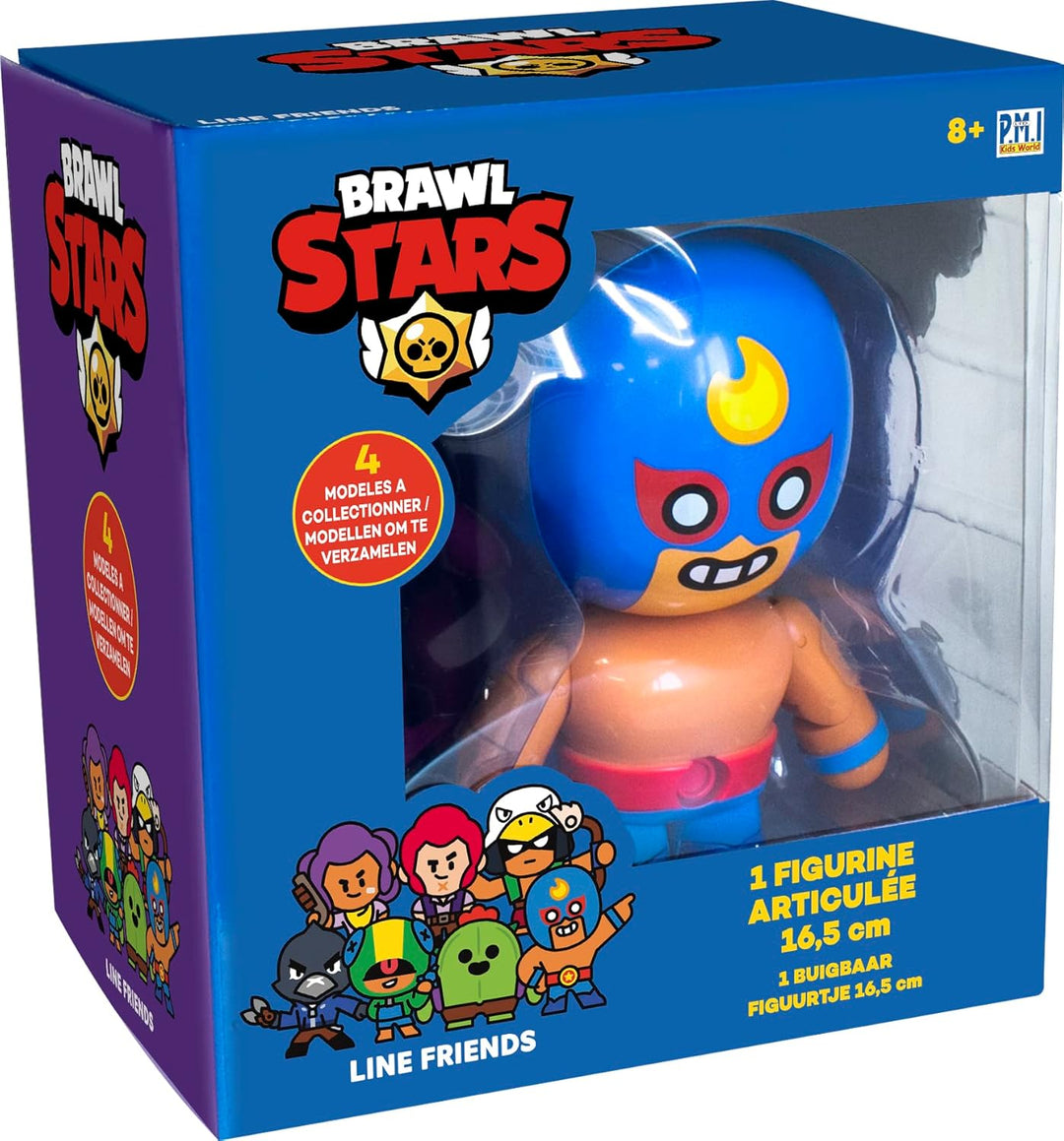 Lansay Brawl Stars – 1 Figur mit Gelenken, 16,5 cm – EL Primo