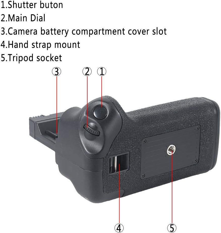 DSTE® Batterie Griff für Canon EOS 550D 600D SLR Digital Kamera als BG-E8 mit (2 packung) LP-E8