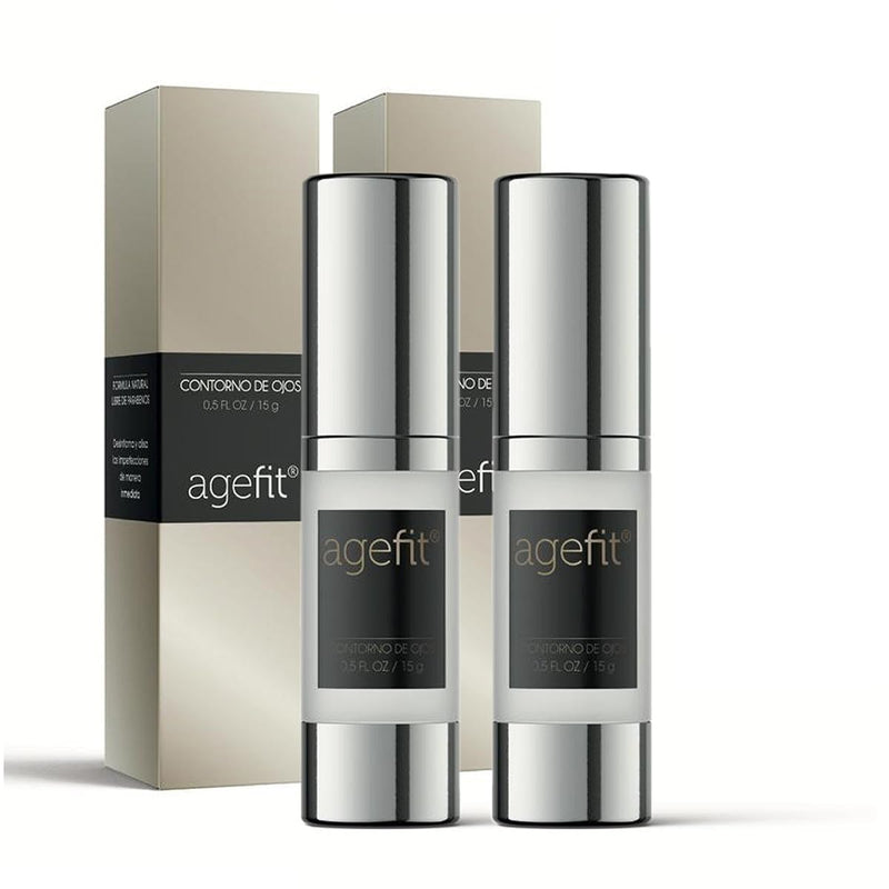 Agefit Anti-Aging Serum Gesichtspflege Augencreme zur Minderung von Falten - Set von 2x 15 ML - Mild