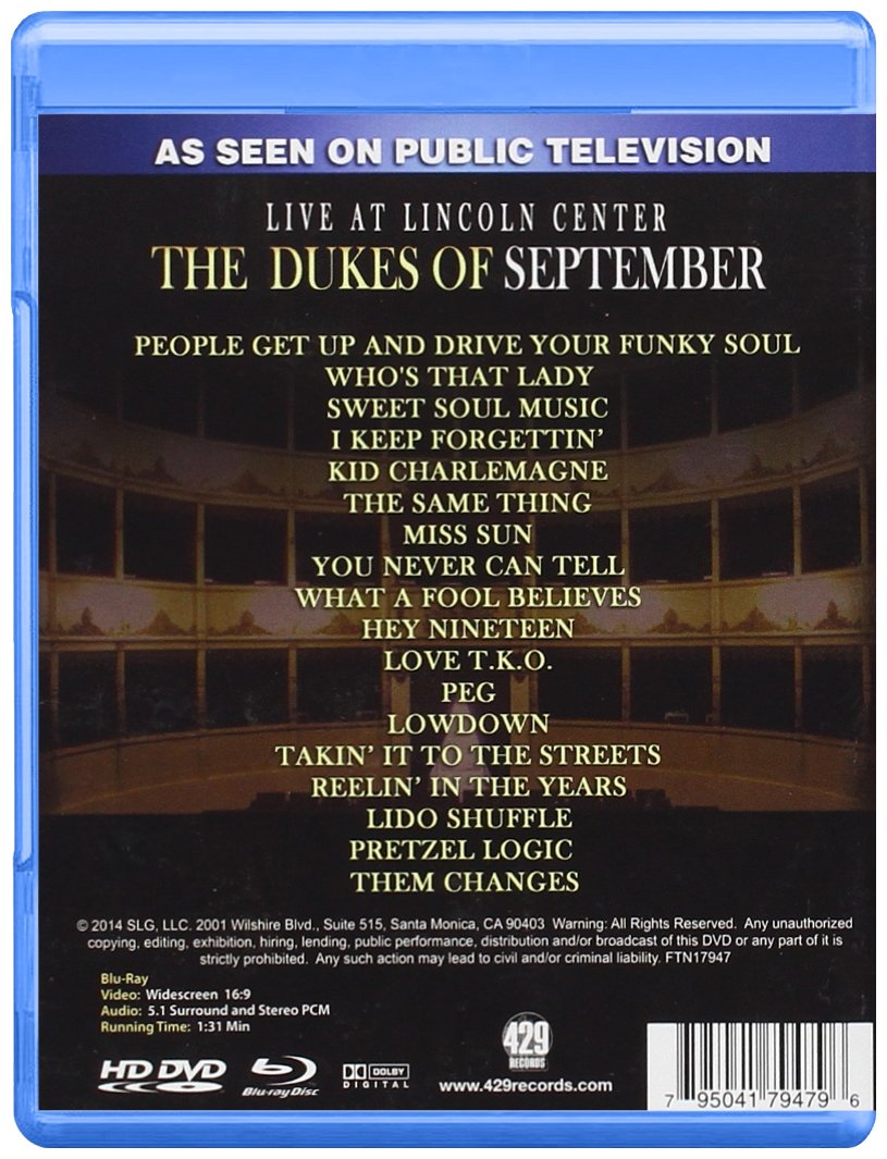 The Dukes of September - Live at Lincoln Center [Blu-ray], Blu-ray