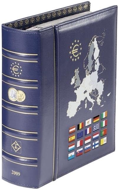 Leuchtturm 341040 Vista Euro-Münzalbum Band 1 | Für Kursmünzensätze der 12 Euro-Länder der Ersten St