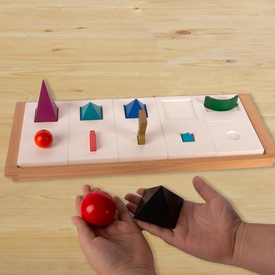 Montessori Wortartensymbole als 3D-Wortartenkörper zum Lernen der wichtigsten Wortarten