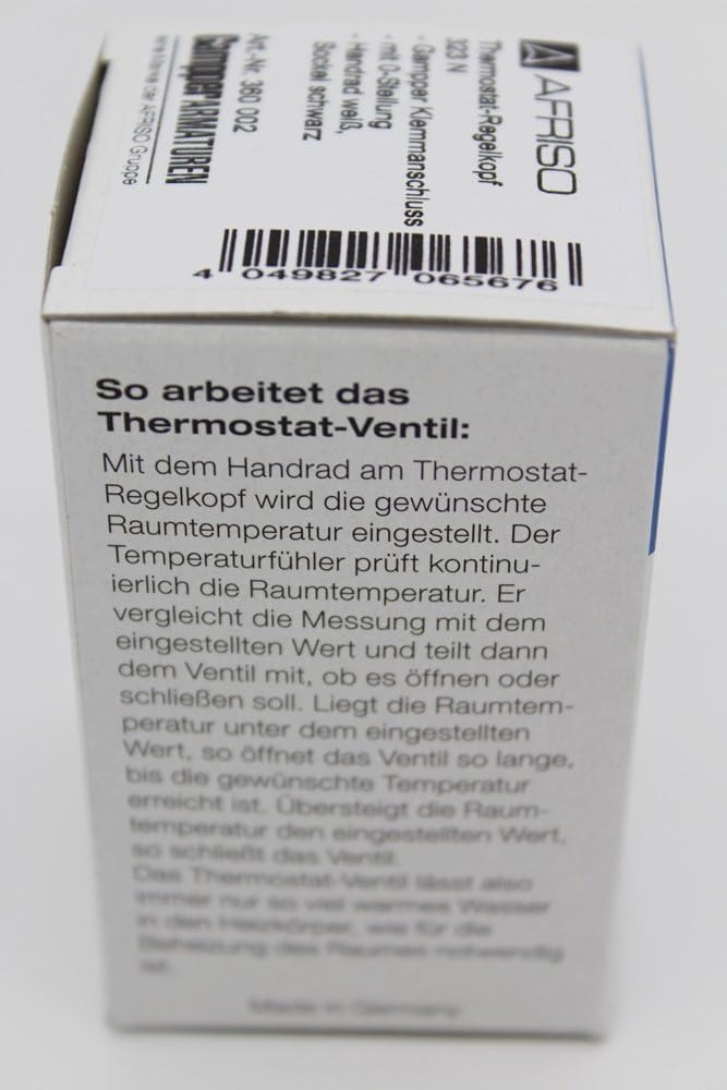 Afriso Thermostatkopf Th.-Kopf Ventil Heizkörper GAMPPER TYP 320 N 1980-1998 323