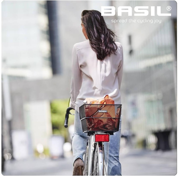 Basil Fahrradkorb Cento WSL Black, 45 x 31 x 22 cm Single, Single