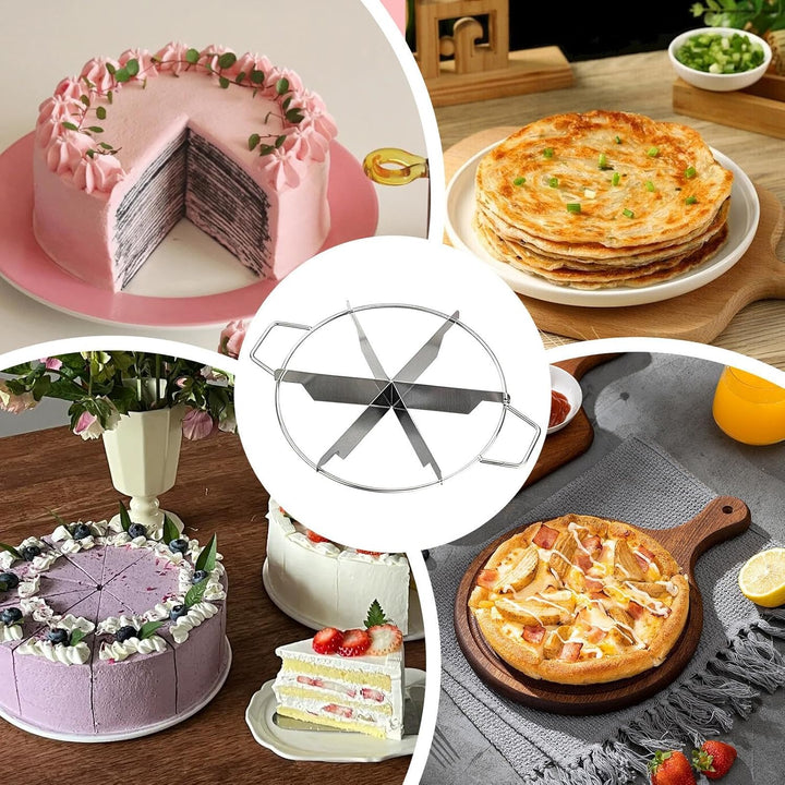 Generisch Kuchenschneider, Kuchenteiler, Brotkuchen-Portionsmarker, Edelstahl-Kuchenschneideform, Pi