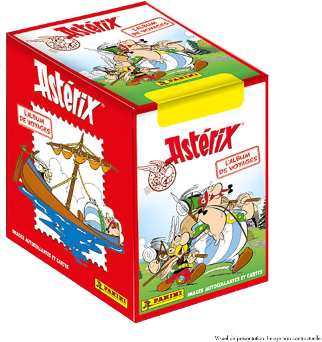 Panini Astrix Set mit 36 Hüllen, Sticker und Karten, Motiv: Album de Voyages