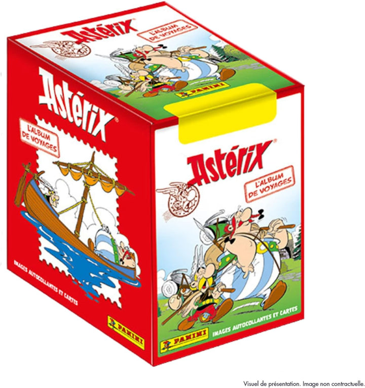 Panini Astrix Set mit 36 Hüllen, Sticker und Karten, Motiv: Album de Voyages