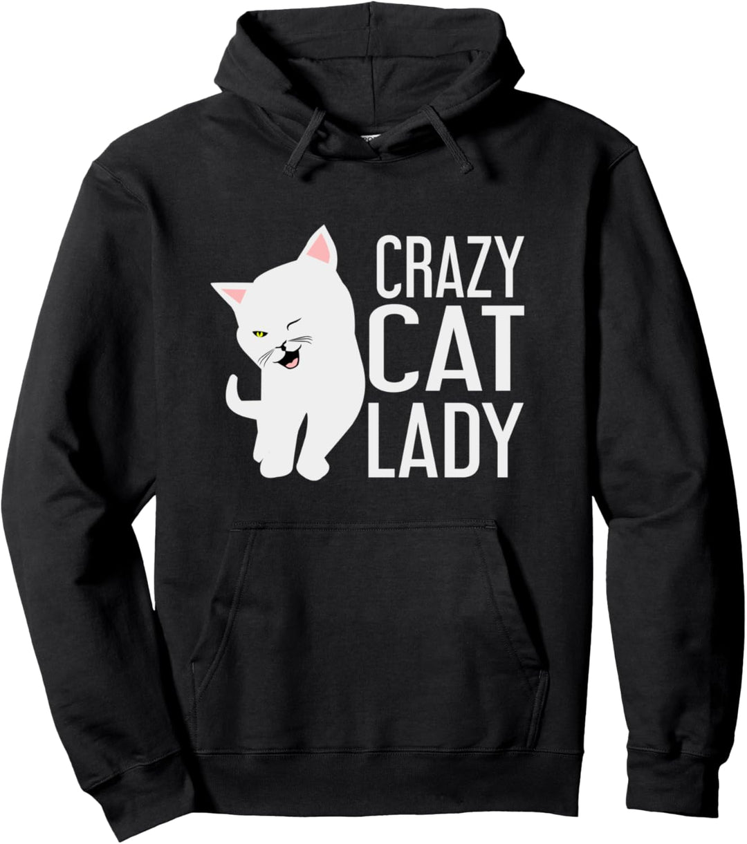 Crazy Cat Lady Geschenke Crazy Cat Kostüm Crazy Cats Girl Pullover Hoodie