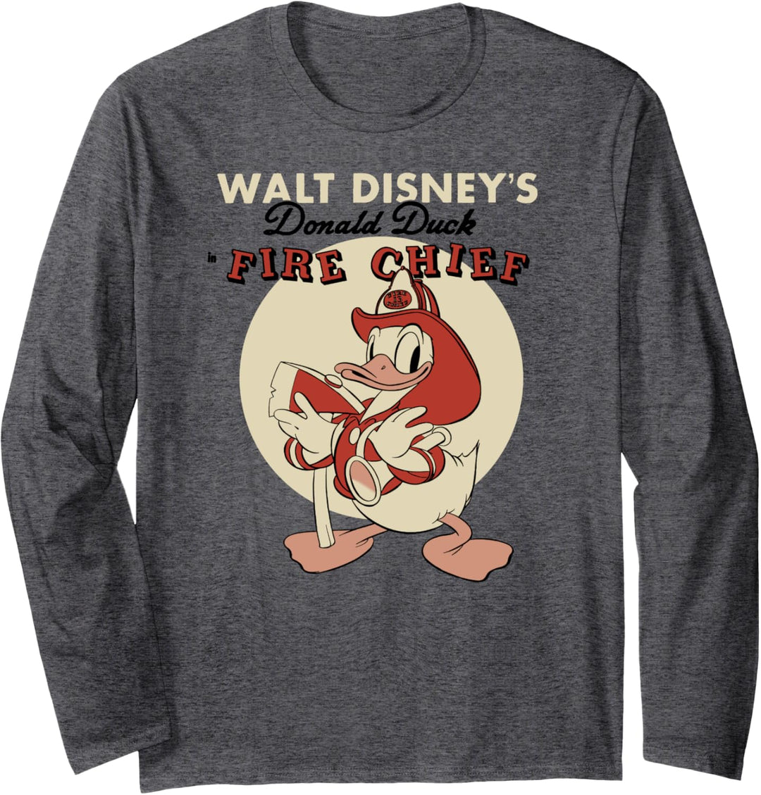 Disney Mickey & Friends Donald Fire Chief Langarmshirt