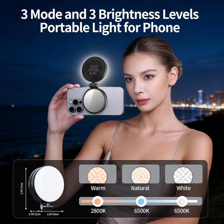 yAyusi 3-in-1 Magnetisches Vlogging-Kit, Influencer Zubehör, Magnetisches Stativ/Mikrofon/Fernbedien