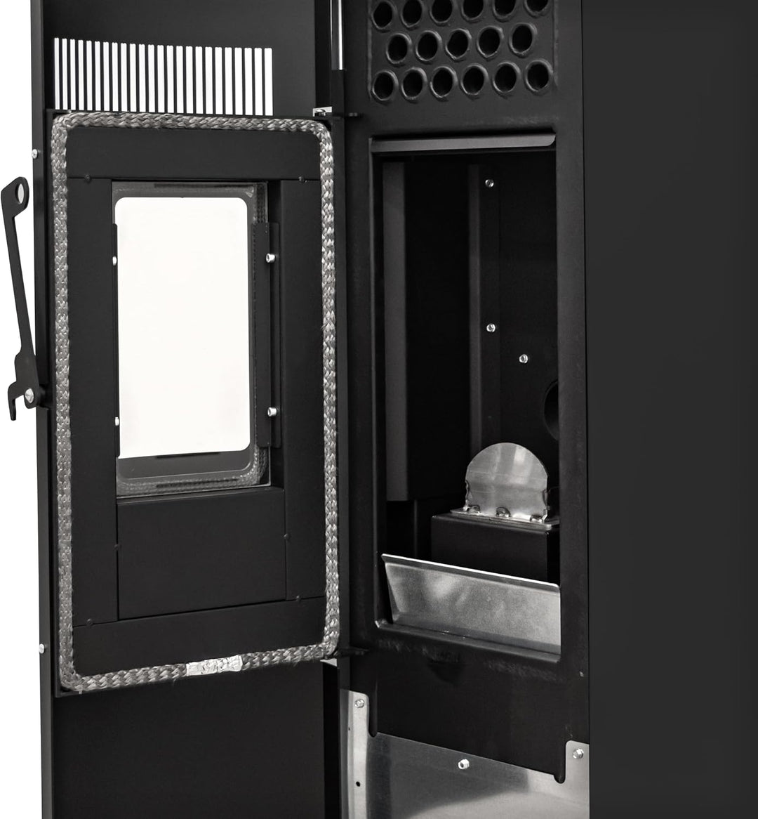 STUFE A PELLET ITALIA Boston 9 KW WiFi | Pelletöfen Effizienz 91% Heizt 80m² Autonomie 21 Std. Progr