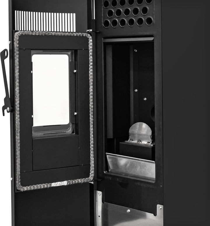 STUFE A PELLET ITALIA Boston 9 KW WiFi | Pelletöfen Effizienz 91% Heizt 80m² Autonomie 21 Std. Progr