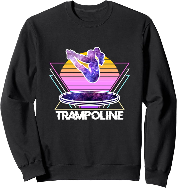 Trampolin Sport Retro Vintage Vaporwave 90er Jahre Gymnastik Sweatshirt