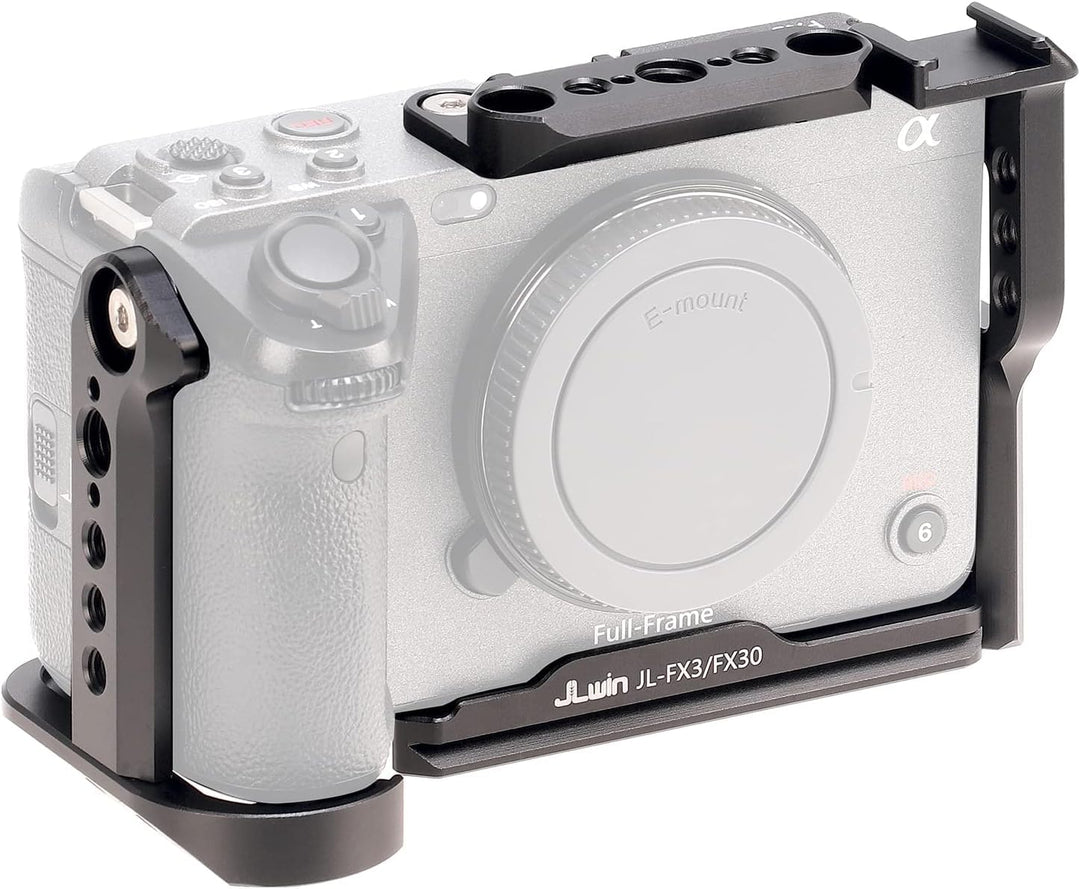 Hersmay FX30 Cage, FX3 Camera Cage Rig für Sony FX3 FX30 Zubehör Schnellwechselplatte für Arca-Swiss