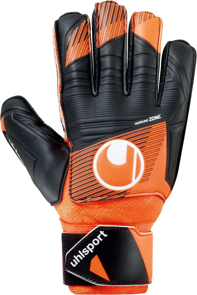 uhlsport Unisex Jugend Soft Resist+ Flex Frame Fussball Torwarthandschuhe 9.5 fluo orange/schwarz/we
