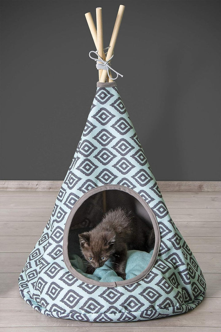 Karlie Katzenzelt Tipi L: 50 cm B: 50 cm H: 70 cm mint, mint