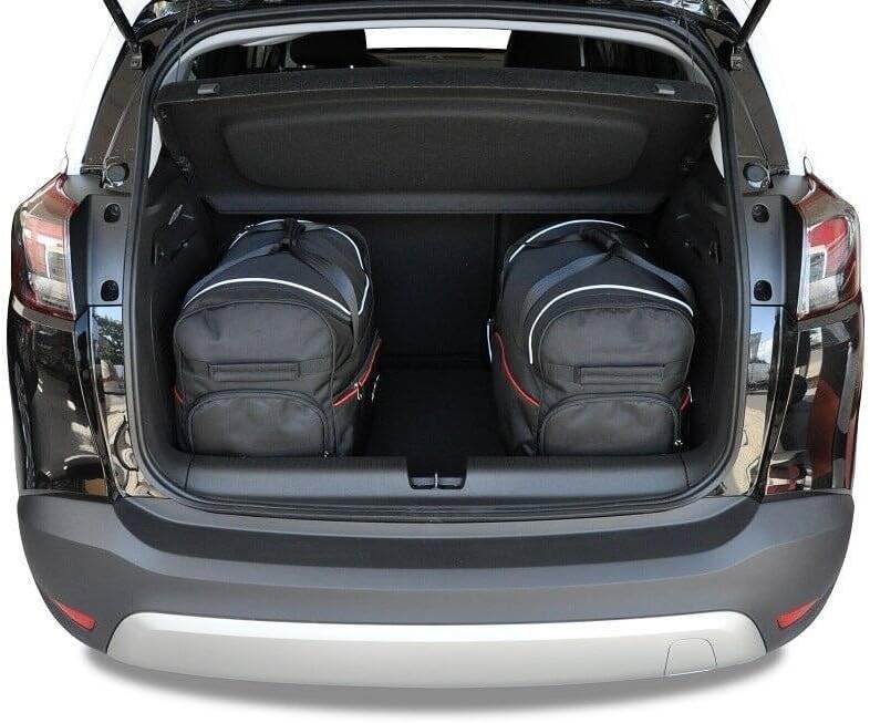 KJUST Dedizierte Kofferraumtaschen 4 STK kompatibel mit OPEL Crossland X I 2017+