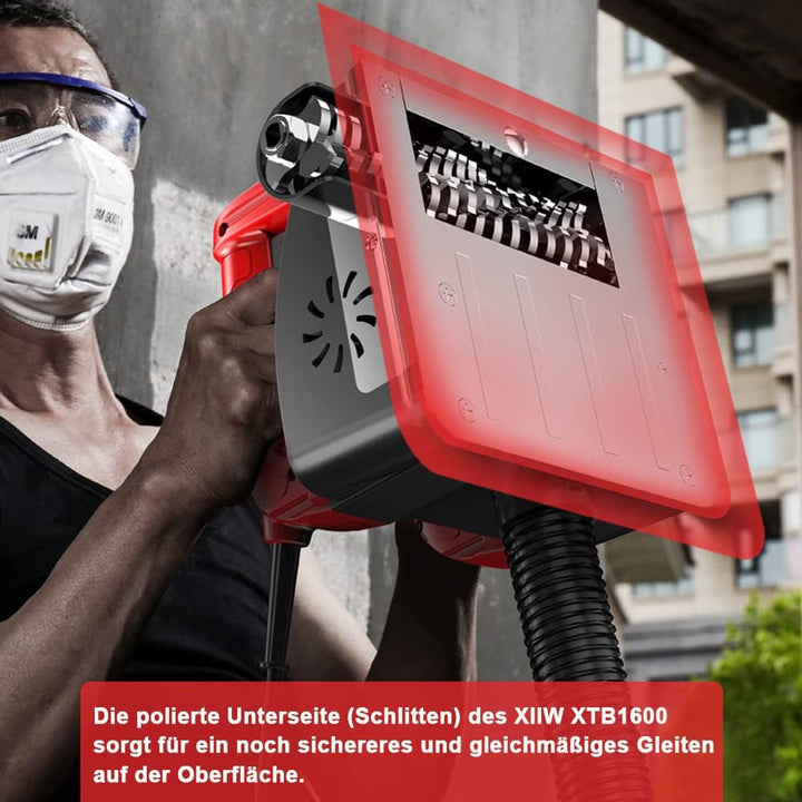 XIIW Betonfräse 1600W 4000UPM Walzenfräse Sanierungsfräse Putzfräse Mauerfräse Betonschleifer Walzen